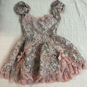 Tea And Circumstance Brocade Mini Dress | Halloween Costume | Dolls Kill